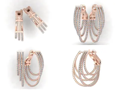 Earrings ri25 3D print model