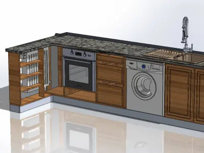 Kitchen Cabinet Desgn 3D model