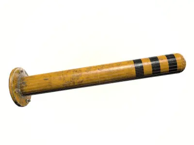 Bollard Barrier Low poly Low-poly 3D model