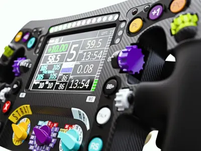 Mercedes F1 Steering Wheel 3D model