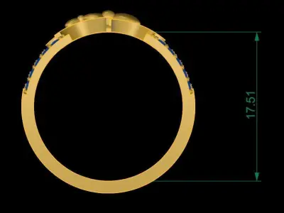 Boy and Girl Rings 3D print model