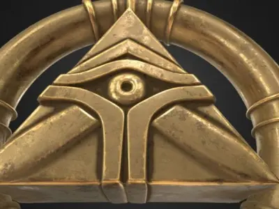 YuGiOh Millennium Ring 3D model