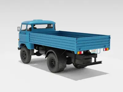 IFA W50 DDR truck Low-poly 3D model
