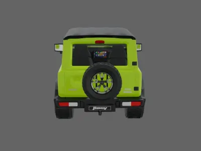 2018 Suzuki Global Jimny Low-poly 3D model