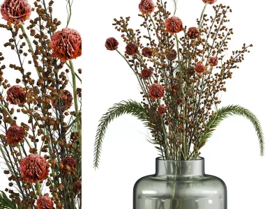 bouquet 3D model 2