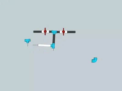 Pipes and tubes 3D model