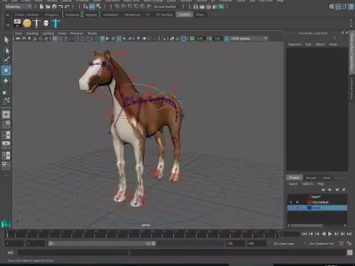 HorseHightMesh Low-poly 3D model