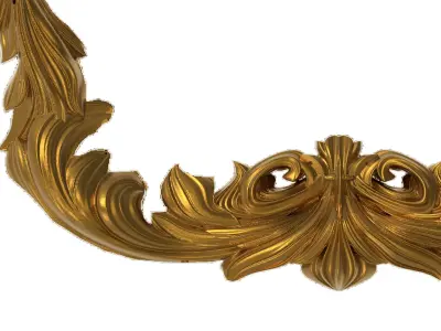 Carved Picture Frame 3D model 12