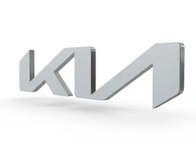 Kia new logo 3D model by 3dlogoman
