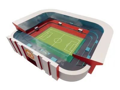 Soccer Stadium Revit- Manchester United Stadium Fan 3D model