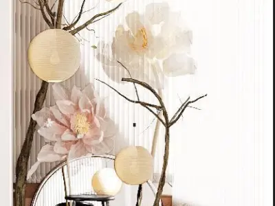 flower decor 3D model