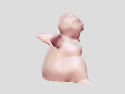 angel baby statue 3D print model