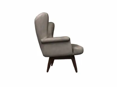 3d Model Stylish Room Interior With Comfortable Papasan Chair 3D model purchase