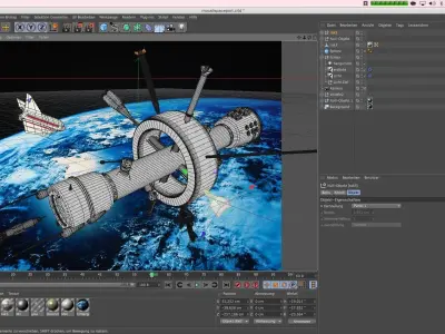 Space-Station - Bob McCall Style Free 3D model
