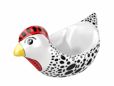   Hen Shape Bowl 3D model