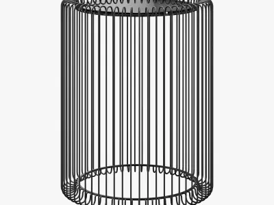 Kare wire coffee table black 3D model