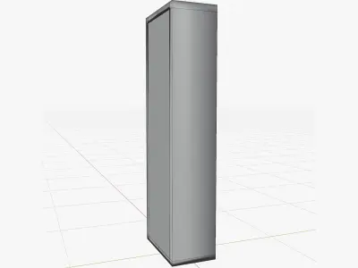 Cartoon Wardrobe  closet Low-poly 3D model