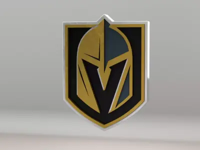 NHL Vegas Golden Knights Team Logo 3D model