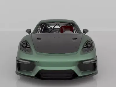 Porsche 718 Cayman GT4 RS 2025  3D Printable Race Car Model STL 3D print model