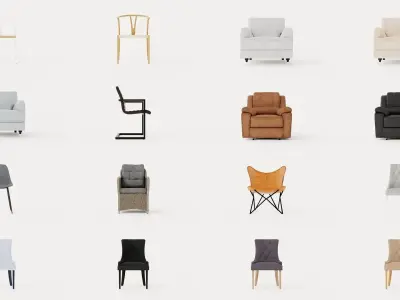 Collection of Chair - 100 Models