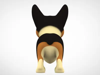 Corgi  Low-poly 3D model