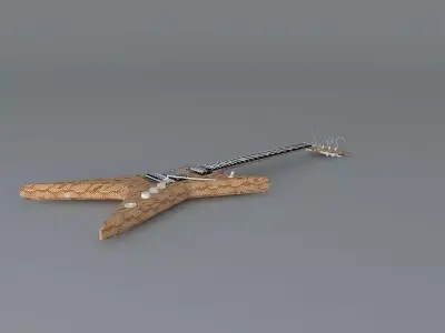 Dean Dimebag Stealth Snakeskin guitar Free 3D model