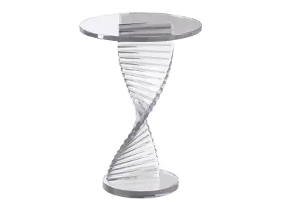 Simple Swirl Side Table 3D model