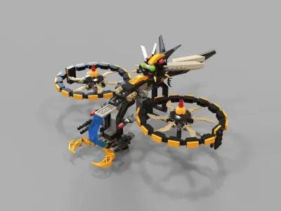 Lego Copter game 3D model
