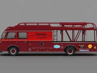 Fiat 642 RN2 Bartoletti Race Transporter 3D model
