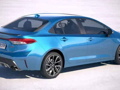 Toyota Corolla sedan regular 2020 3D model