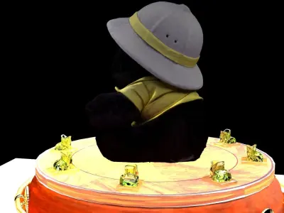 Chinese teddy bear 3D model