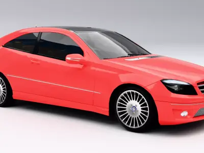 Mercedes-Benz CLC 350 Sport Coupe 2008 Low-poly 3D model