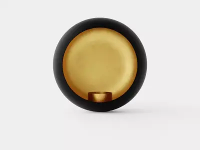 Wall Candle Holder Low-poly 3D model