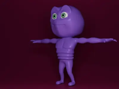 Cute Buddy  Game-Ready Stylized Character  Low-poly 3D model