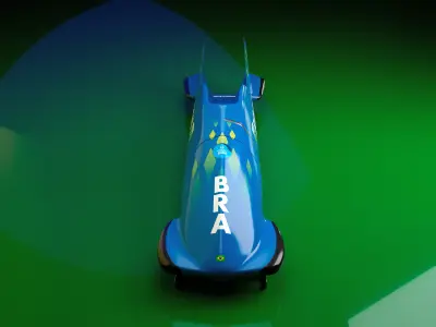 2025 Bobsled Sled 3D model