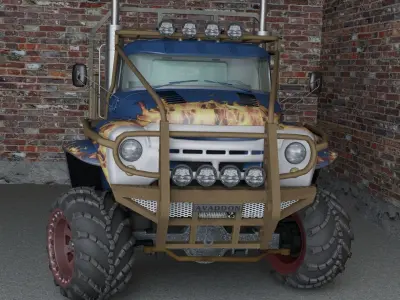 ZIL-Marshland monster truck 3D model