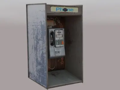 Phone Booth Free 3D model