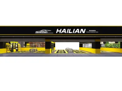 Car Wash Station Low-poly 3D model