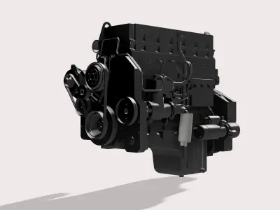 ISM QSM11 engine 3D print model