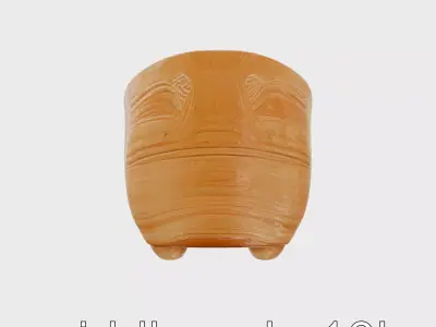 Wooden Curved Bathtub Natural Finish model pack Low-poly 3D model