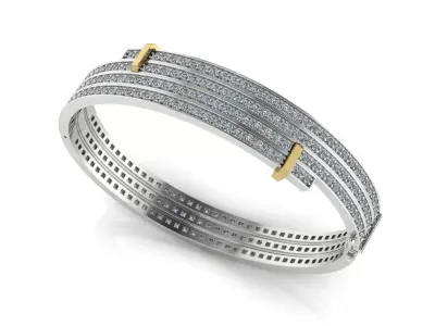 Luxury Diamonds Bracelet 3D print model
