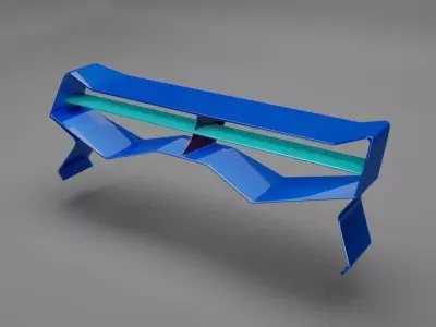 High-Performance Car Rear Wing 3D model