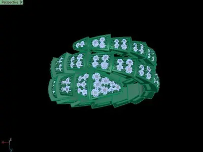 Snake ring Bul 3D print model