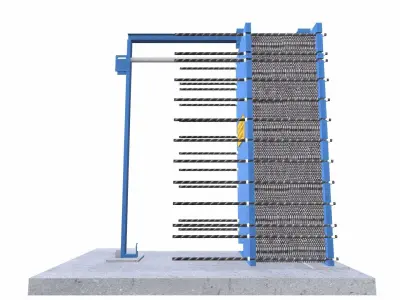 Heat Exchanger Low-poly 3D model