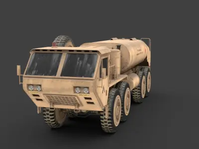 Oshkosh HEMTT A2 M977 Diesel truck 3D model