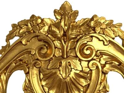 Classic decor ornament v-3D model 64 3D model