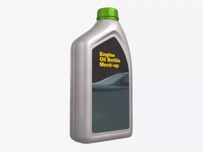Engine Oil Bottle Mockup 3D model