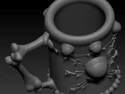 Beer mug for pirates 3d model stl  3D print model