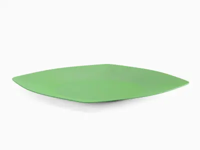 Disposable Plastic Plate A 03 Low-poly 3D model