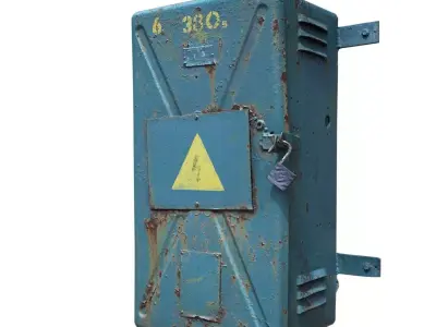 Electrical switch scan 8 Low-poly 3D model